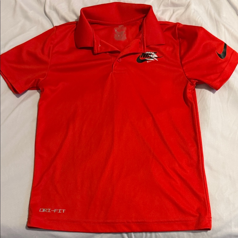Nike Kids Bright Red Polo Shirt